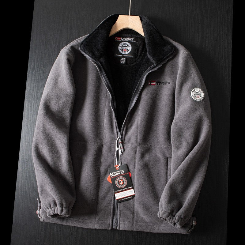 Winter Thicken Fleece Men Jacket Pockets Casual Polar Jackets Outdoor Cold-Proof Warm Overcoat Plus Size New Parkas Outwear 2023