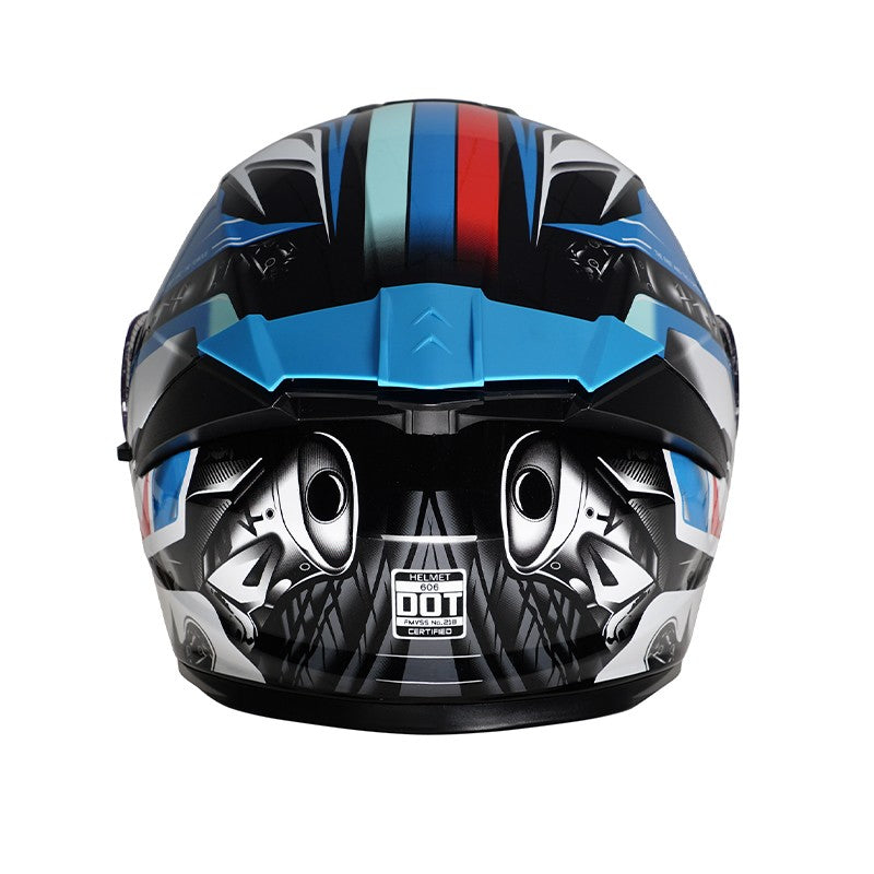 Capacete de motocicleta quente e elegante de inverno com rosto completo e capacete completo e inversão de lente dupla