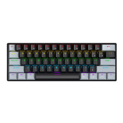 Teclado Mecânico com Fio Portátil APAYADO K61 60% com Fio 61 Teclas RGB Fantasma
