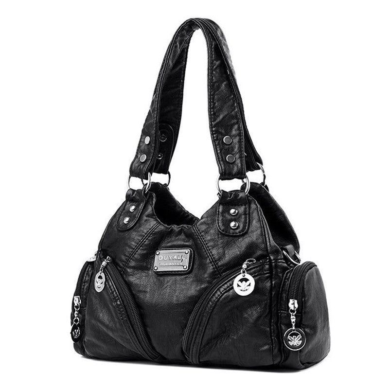 Y2K Motorcycle Bag Women's PU Leather Crossbody Bag Retro Luxury Handbag Fashion Motorcycle Bag Brand Fashion Crossbody Bag