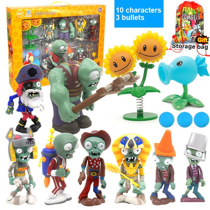 PLANTS VS ZOMBIES 2 Toys Full Set New Role Pea Shoote Alliance Bullet Ejection Attack Walking Dead Children's Gifts Delivery Bag