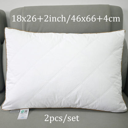 WQSPRING White Pillow Core Home Pillows Washable Pillow Skin-friendly Neck Pillow Cushion Almohadas Dormir ??????? Throw Pillows