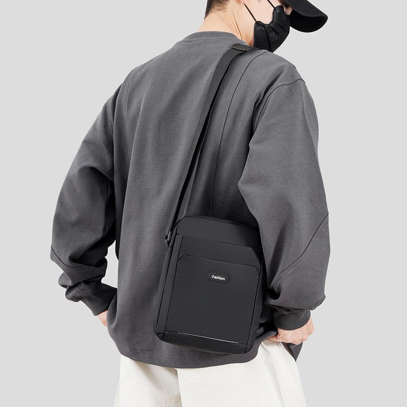 Men's Business Casual Crossbody Bag - Simple Oxford Shoulder Sling for Commuting & Outdoor Use