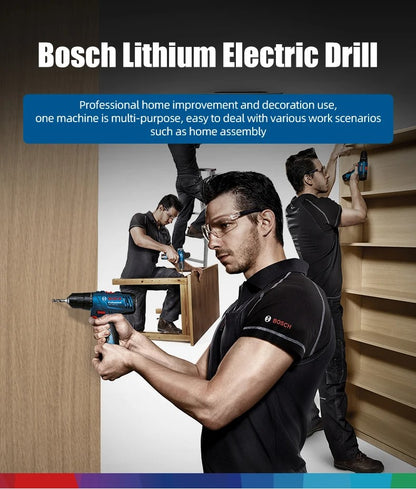 Parafusadeira Elétrica Bosch 12V Recarregável Sem Fio GSR 120-LI Host+Caixa+Carregador Original+1 Bateria Yunchi 2A