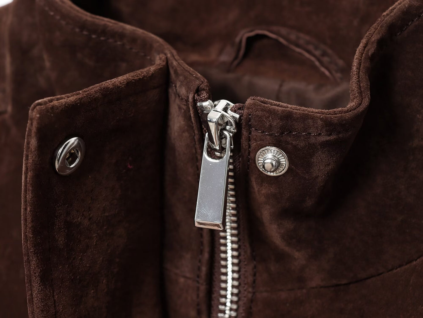 NERHEFZ Women Autumn Jacket with Pockets High Collar Long Sleeve Button Suede Leather Women's Jacket Lady Coats Female Chic Tops