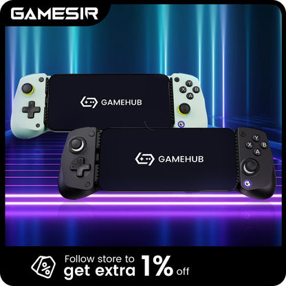 GameSir X5 Lite Game Controller for Android, iPhone 16/15, iPad mini - Hall Effect Joysticks, App Support for Mobile Gaming