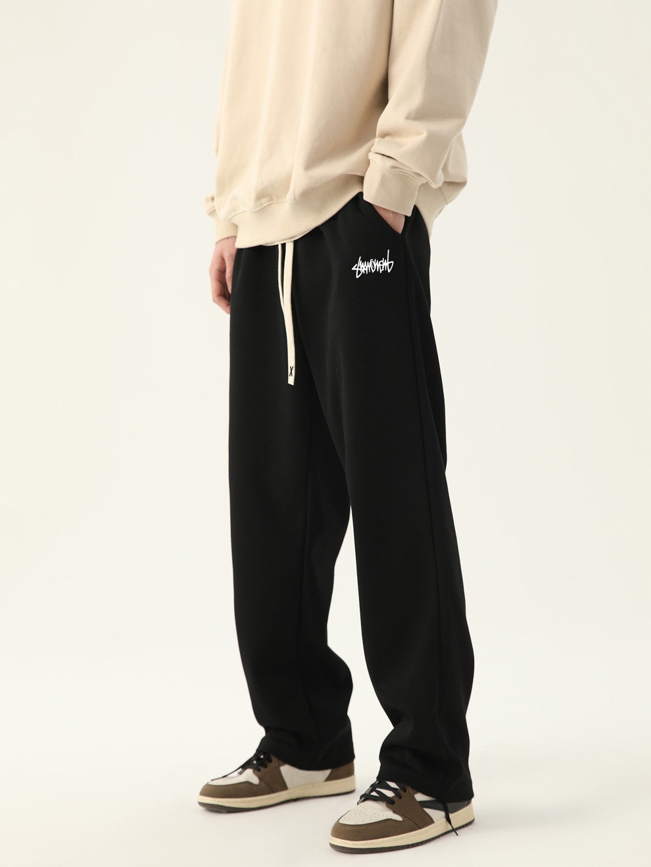 Men's jogging pants baggy pants neutral breathable baggy outdoor pants fashion design jogging pants 2024 new sweatpants