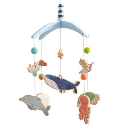 Brinquedo Chocalho para Bebê, Suporte de Berço, Móbile de Madeira, 0-12 Meses, Recém-nascido, Chocalho de Crochê, Suporte para Pendurar Brinquedos, Suporte para Berço de Bebê, Presente