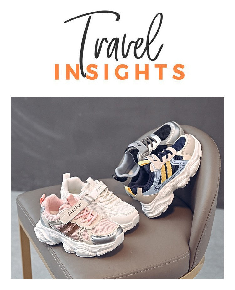 2025 Spring Autumn New Boys Kids Sport Shoes Girl Baby Toddler Mesh Breathable Casual Running Shoes Soft Soled Children Sneakers