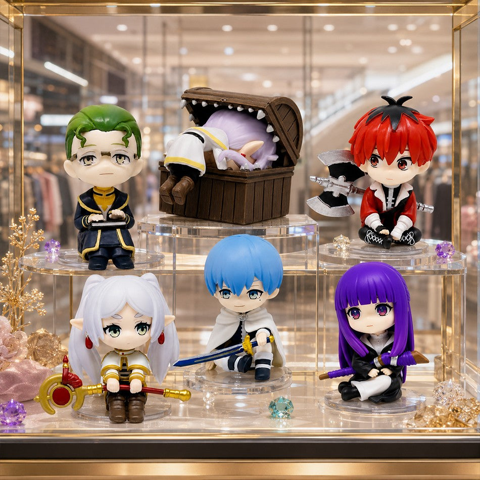 New Frieren: Beyond Journey's End 7.5cm Anime Figures Frieren Himmel Action Figure Cute Anime Figure Ornaments Collection