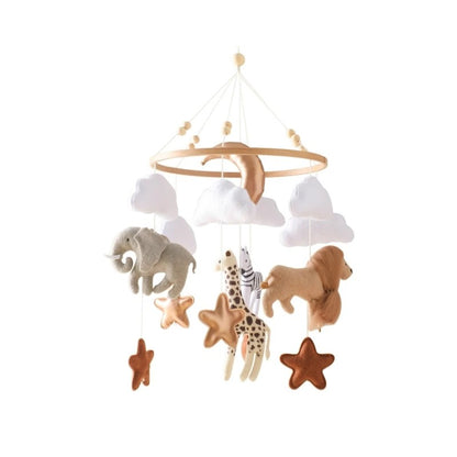 Brinquedo Chocalho para Bebê, Suporte de Berço, Móbile de Madeira, 0-12 Meses, Recém-nascido, Chocalho de Crochê, Suporte para Pendurar Brinquedos, Suporte para Berço de Bebê, Presente
