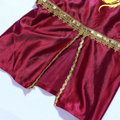 Boy King Prince Role Playing Costume Royal Set Prince Crown Cloak Halloween Birthday Makeup Party Gorgeous Dress Up No scepter
