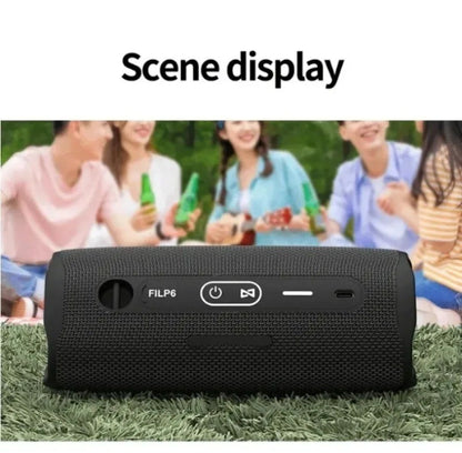 Caixa De Som Bluetooth Portátil Flip6 Multifuncional TWS Áudio Subwoofer Sem Fio para Casa com Dois Alto-falantes