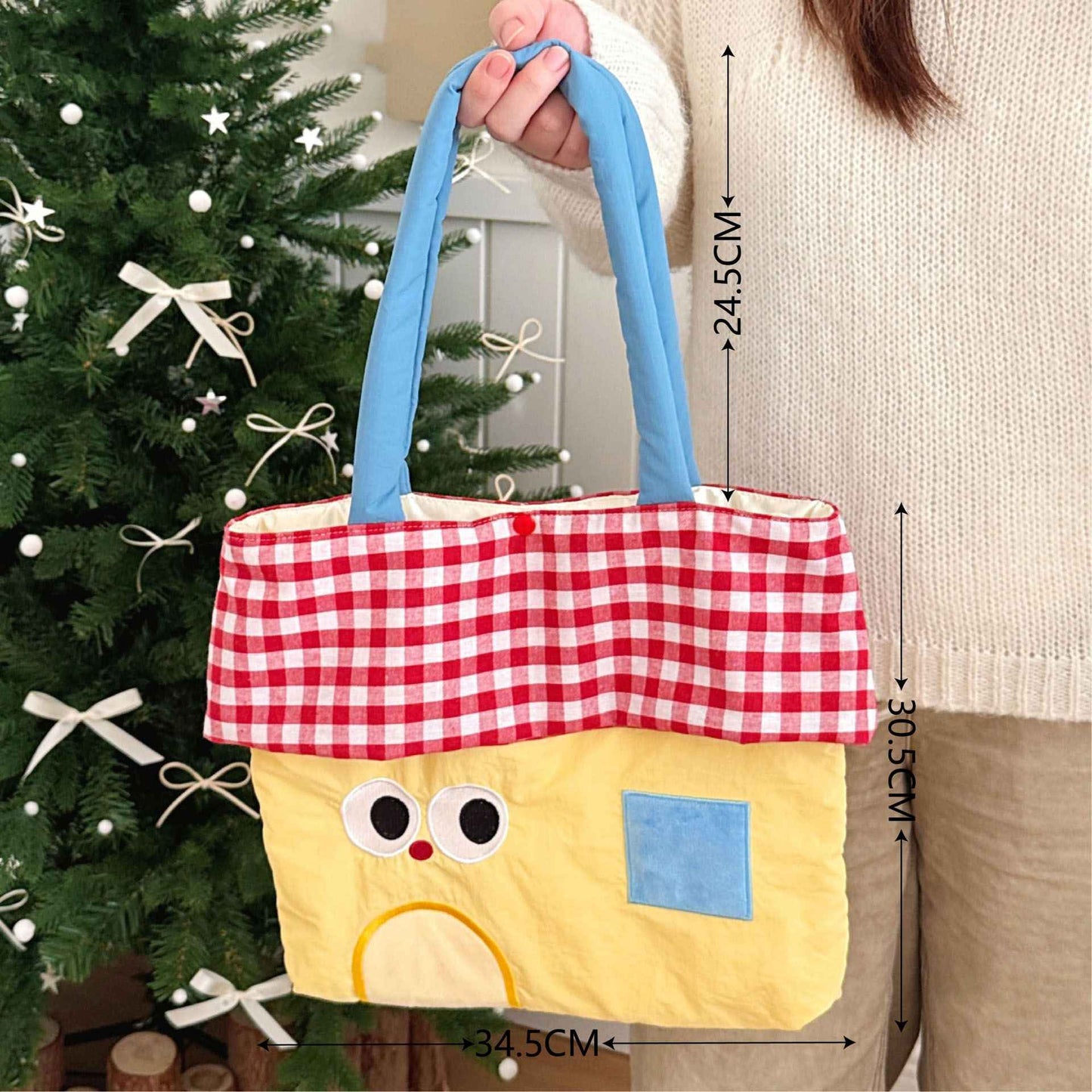 Cute Cartoon Shoulder Bag Versatile Autumn And Winter Casual Outdoor Bag Large Capacity Handbag