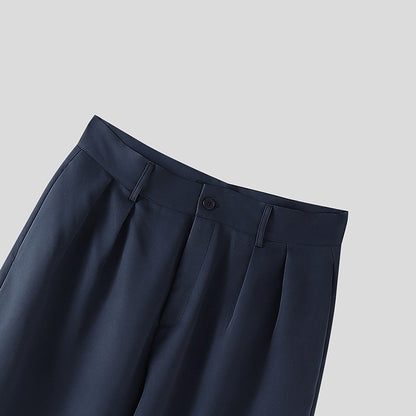 INCERUN Men Wide Leg Pants Solid Button Joggers Loose Casual Trousers Men Streetwear Korean Style Fashion Male Long Pants S-5XL