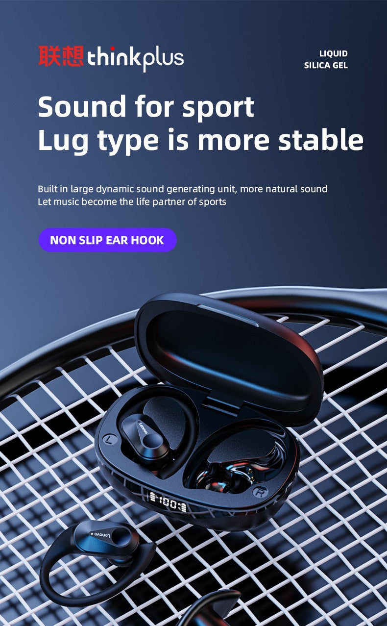 Lenovo LP75 Wireless TWS Sports Bluetooth5.3 Headphones Ear Hook Noise Reduction HiFi Stereo Waterproof Gaming Earphone with Mic