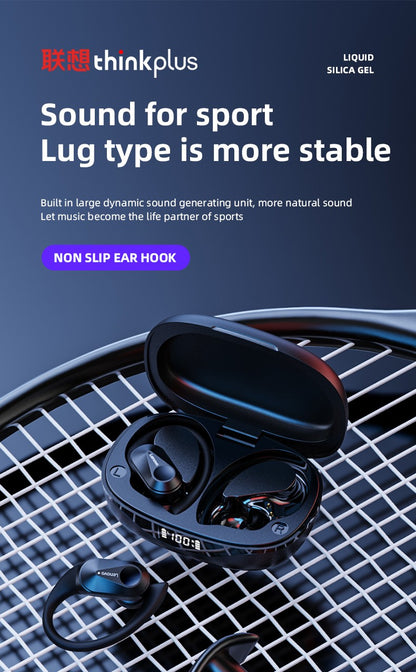 Lenovo LP75 Wireless TWS Sports Bluetooth5.3 Headphones Ear Hook Noise Reduction HiFi Stereo Waterproof Gaming Earphone with Mic
