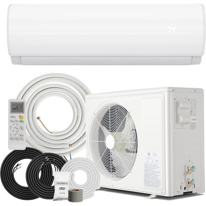 12000BTU Mini Split Air Conditioner & Heater with Inverter, 19 SEER2 115V Energy Saving AC Unit Cools Rooms