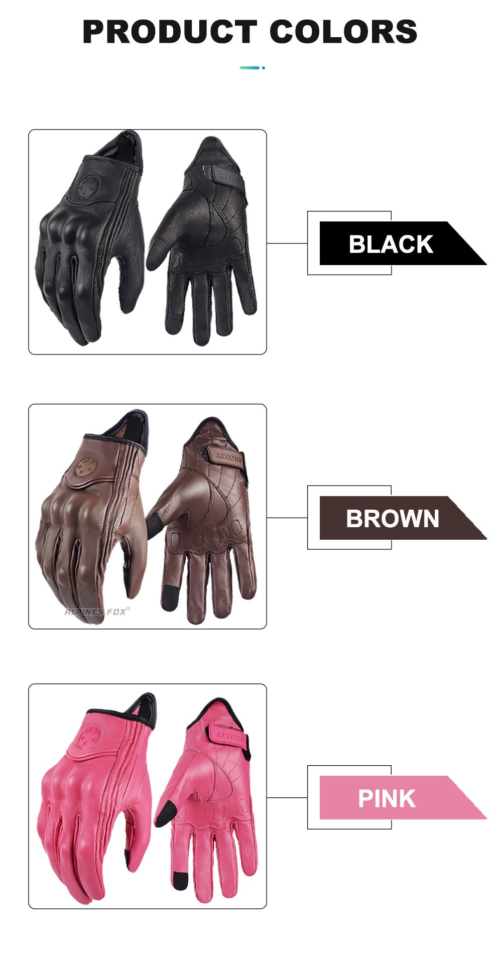 Luvas de motociclismo de couro de cabra Suomy Vintage, de verão, marrons, retrô, para motociclistas masculinos, luvas de motocross femininas, Luvas