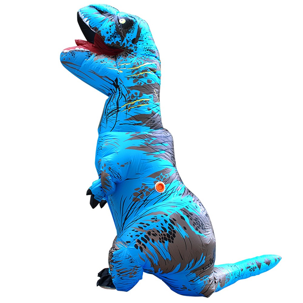 T-Rex Dinosaur Inflatable Costume Purim Halloween Party Cosplay Fancy Suits Mascot Cartoon Anime Dress for Adult