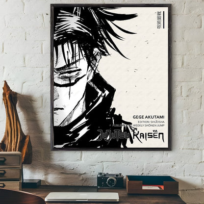 J-JujutsuES Japan Anime K-KaisenES Poster Sticky Wall Art Printing Waterproof Home Living Bed Room Bar Hallway Aesthetic Decor