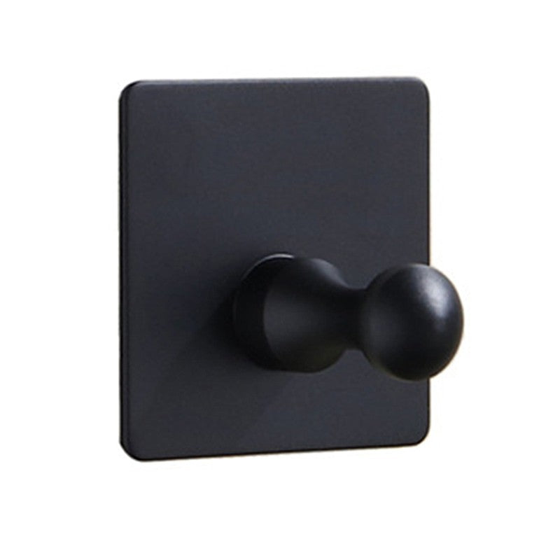 Aluminum Alloy Robe Hook Towel Hooks Self Adhesive Wall Coat Racks Rustproof Hook Hangers Wall Hook Kitchen Bathroom Accessories