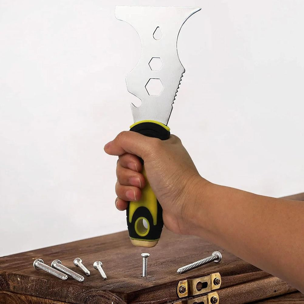 Espátula Multiuso 15 Em 1 Raspador De Tinta De Aço Removedor Ferramenta De Construção Para Papel De Parede Abridor De Lata Ferramenta Caseira DIY