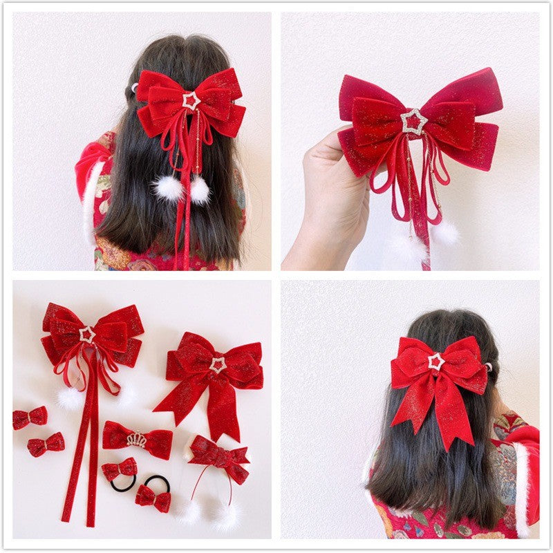 6/10/20/38mm Christmas Velvet Bow Gift Ribbon Packaging DIY New Year Red Velvet Gold Glitter Festival Ribbon for DecorationDD14