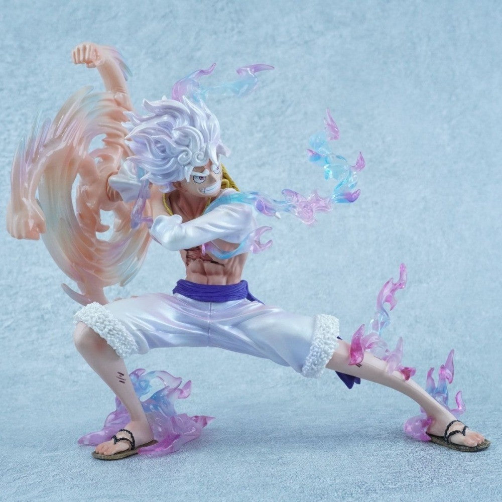 18cm Anime One Piece Figure Shake Hands Nika Luffy Action Figures Pvc Statue Desktop Ornamen Collection Model Toys Gift