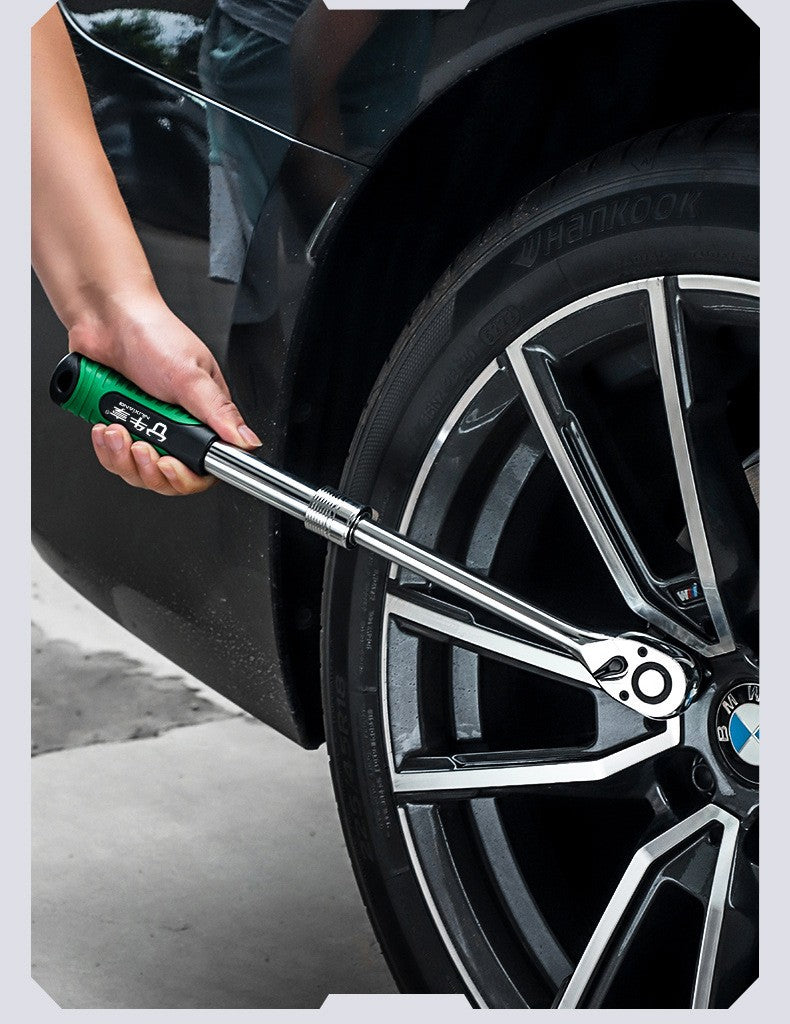 Chave Catraca Telescópica Soquete para Reparação Automotiva, Conjunto de Catraca com Cabeça Ajustável, Chave de Liberação Rápida de 72 Dentes, Ferramenta Manual