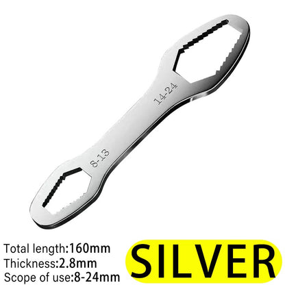 8-24mm Universal Torx Wrench Self-tightening Adjustable Glasses Wrenches Board Double-head Torx Spanner Hand Tools for Factory