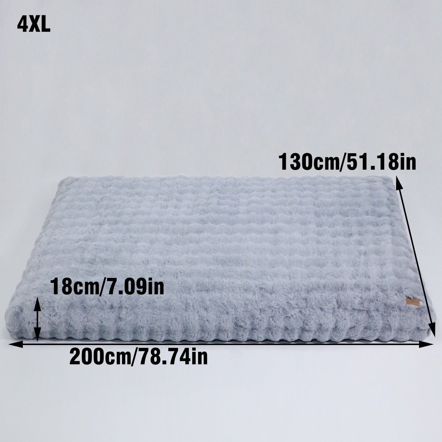 Cama M-4GG para Cães de Pelúcia Ultra Macia Cama Calmante para Gatos Base de Espuma Mais Espessa Cama para Caixas Múltiplas Opções de Tamanho para Cães