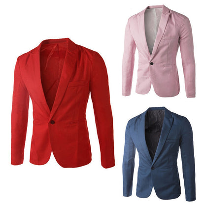 Autumn Men s Suit 8 colors male Suits business Jackets Coat Fashionable white black grey M 3XXXL