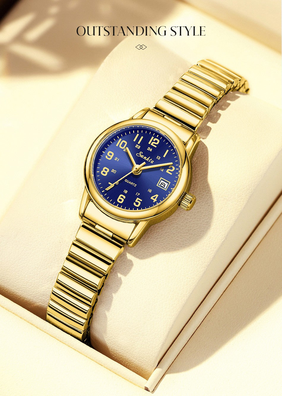 LIGE Sunkta Elegant Fashion Woman Watch Classic Luxury Auto Date Waterproof Simple Stainless Belt Watches for Women Montre Femme