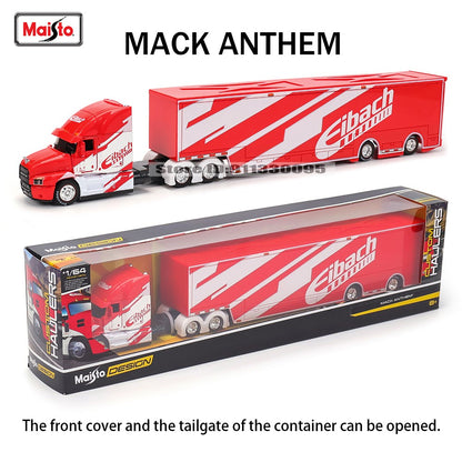 Maisto 1:64 MACK Anthem LoneStar UP Transporte Fabricação de Fundição Reboque Modelo Simulação Modelo Coleção de Carro de Liga