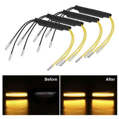 Indicator Load Resistor 12V 21W Solve Blinker Error 26 Ohm LED Turn Signal lights Fault Decoder Motorcycle Flasher