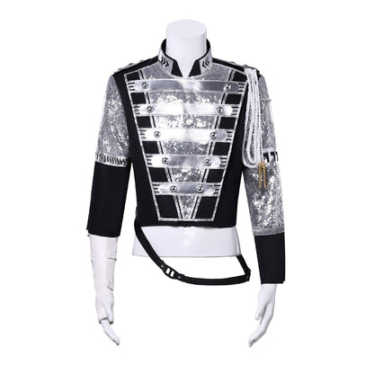 Punk Rock Michael Jackson Germany Military Cool Gaorgeous Teaser Jacket Outerwear for Collection costume