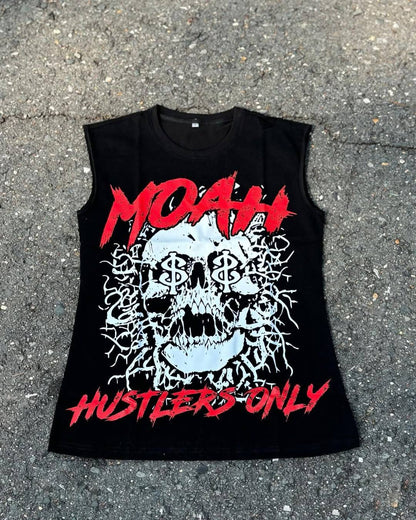 Summer Fashion Men and Women Sleeveless Shirts Harajuku Hip Hop Dragon Pattern Printed T-shirt Gothic American Sports Tank Top