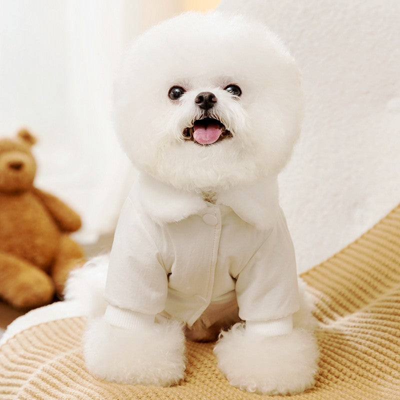 Jaqueta Fashion para Cães Down, Jaqueta de Inverno Quente para Cães, Estampa de Urso, Jaqueta para Cachorros, Casaco Macio e Fofo para Gatos, Roupas para Cães Bulldog Francês