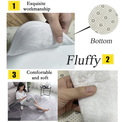 Creative Design Living Room Carpet Colorful Trendy Fluffy Non-slip Parlor Table Floor Mat Children Bedroom Bedside Rug ????? ???