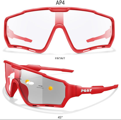 POAT Brand New Style Photochromic Sunglasses Sports Men Women MTB Bike Bicycle Eyewear Cycling Fishing Running Glasses