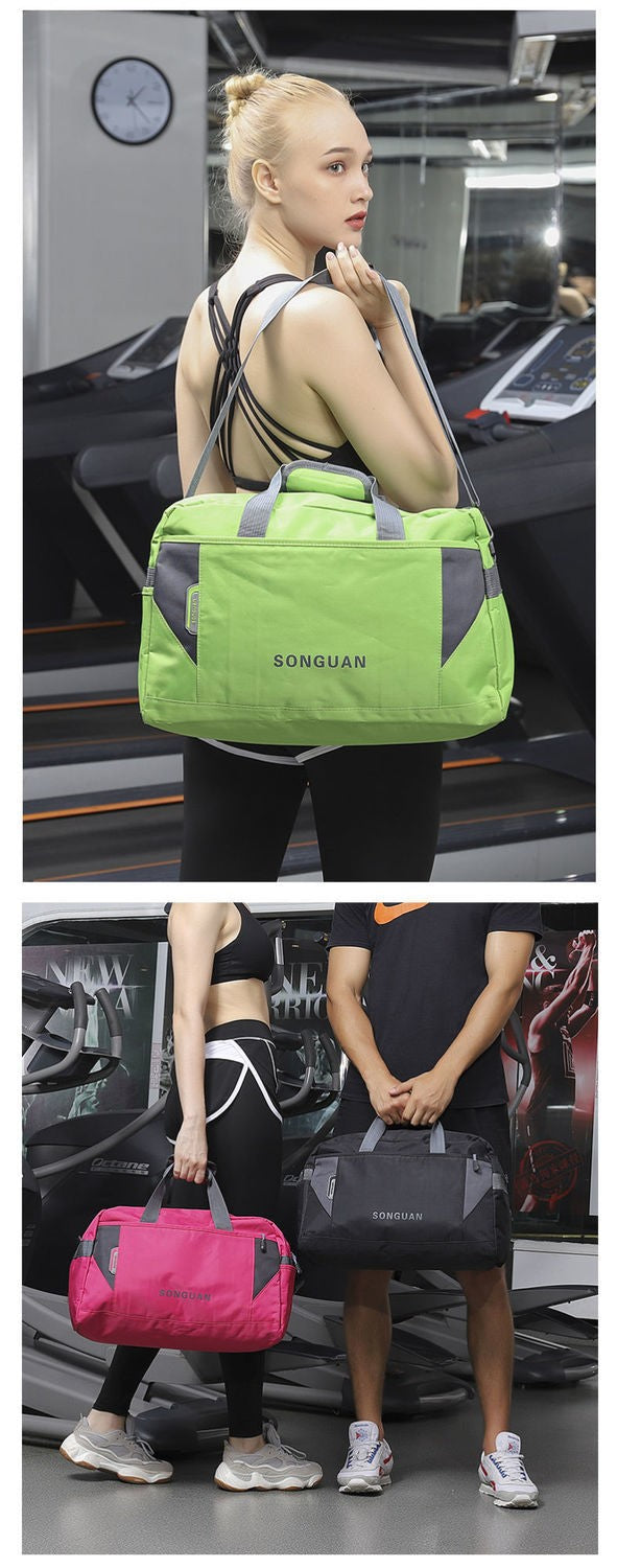 Unisex Waterproof Nylon Travel Handbag Men Weekend Shoulder Bags Vintage Casual Duffel Weekend Bag Women Overnight Packing Cubes