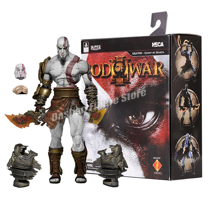 NECA God of War Ghost of Sparta Kratos Boneco de Ação 18cm PVC Coleção Articulada Jogo Ultimate Kratos Estatueta Modelo Brinquedos Presentes