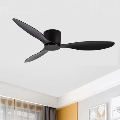 Ceiling Fan Low Floor DC Motor Electric Fan Remote Control Large Household Fan Without Light for Living Room Bedroom