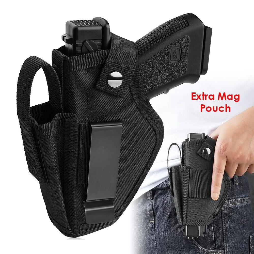 Coldre de Arma de Porte Velado Tático Pistola Ambidestro IWB OWB Universal