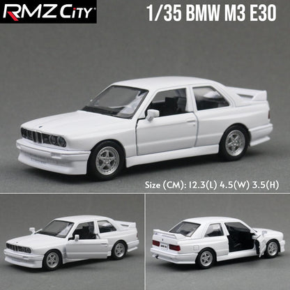 1/36 BMW M2 M3 M4 M5 Modelo de Carro de Brinquedo para Crianças RMZ City Miniatura de Metal Fundido de Corrida com Fricção para Coleção, Presente para Meninos