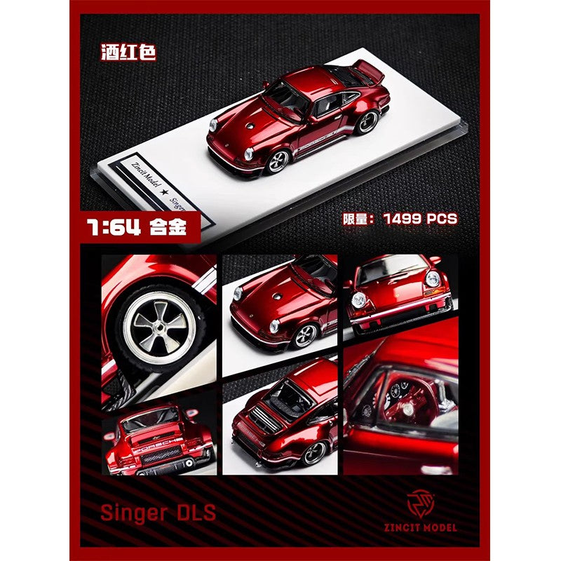 1:64 Novo Modelo de Zinco Porsch 911 964 Singer Coupe Dls Miniatura de Liga Fundida Modelo de Brinquedo Infantil Colecionável Ornamento