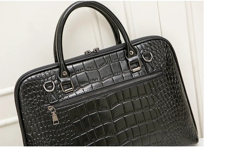 Motaora 2025 Women's Bag Leather Briefcase For 14-inch Laptops Women Professional Business Shoulder Bag Fashion Solid Handbags