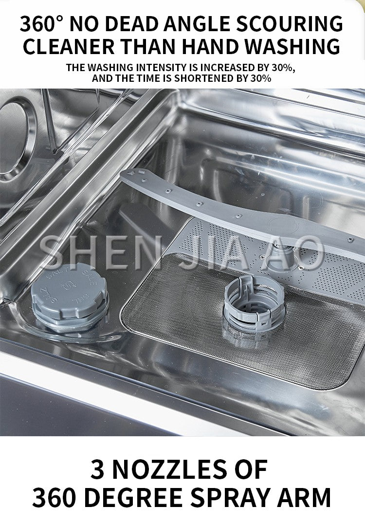 SH-Q01 Dishwasher Fully Automatic Household Embedded Smart Dishwashing and Disinfecting Machine with Drying Function