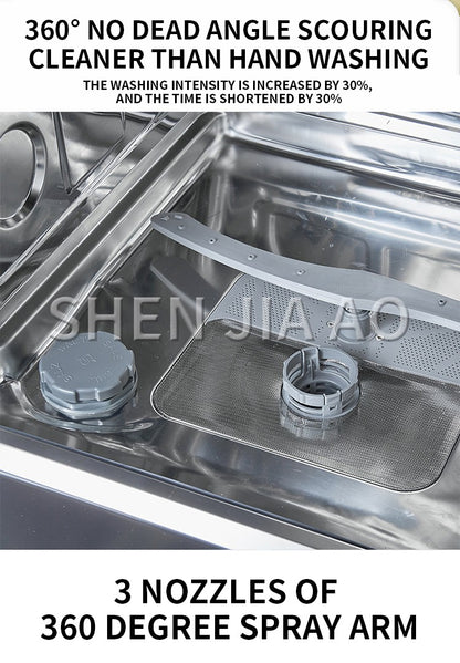 SH-Q01 Dishwasher Fully Automatic Household Embedded Smart Dishwashing and Disinfecting Machine with Drying Function
